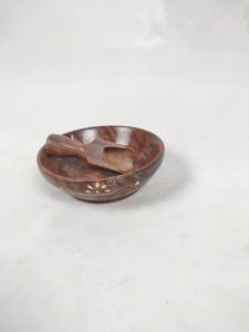 Solid Cherry Wood Heat Resistant Eco-friendly Safe-Food Premium Dinnerware Kitchen Use Wooden Salad <b>Bowl</b> for Party Wholesale - Product Image 3