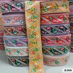 Elegante encaje bordado de novia Ideal para vestidos y velos de novia Encaje bordado floral 3D para costura nupcial Directo de fábrica - Product Image 4