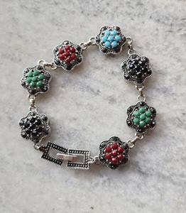 Cadeau pour mariage en argent massif 925 Sterling Silver Black Onyx Gemstone Handmade Fine Silver Bracelet Jewelry 925 Stamp Silver Jewelry - Product Image 2