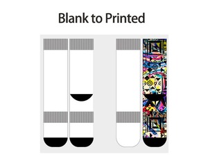 Chaussettes athlétiques Crew Chaussettes de sport en coton respirant de haute qualité Logo personnalisé Vente en gros directe d'usine Confortable Durable - Product Image 2