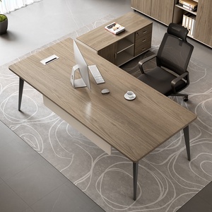 Modern Modular Office <b>Desk</b> Wooden Workstation Extendable Executive Table for Commercial Workspace - Product Image 5