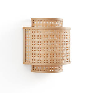 Lámpara de pared de bambú que proporciona una solución de iluminación cálida natural para hoteles, centros turísticos y proyectos de decoración de interiores - Product Image 6