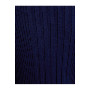 Vestido de punto a rayas de mezcla de lana para mujer Vestido de suéter cómodo - Product Image 1