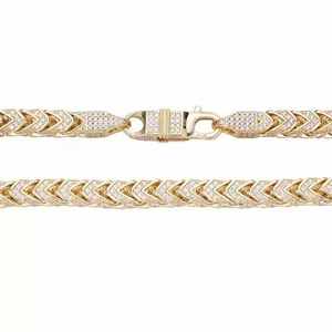 High Quality Moissanite diamond <b>Chain</b> D color <b>VVS</b> 3mm 4mm 5mm 6mm gold Necklace for Men and Women Fast Delivery - Product Image 3