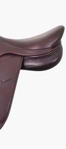 Sillín de salto de caballo personalizable de alta calidad, cómodo sillín de cuero transpirable, madera/plástico para montar a caballo, nueva carrera - Product Image 3