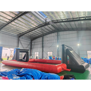 Campo de fútbol inflable de PVC de calidad comercial, portátil, para parques de atracciones, tamaño personalizado, arena de juegos, cancha deportiva. - Product Image 3
