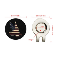 Marqueur de balle de golf Clip de chapeau de golf magnétique divers styles un putt crâne de tigre Follwer visage accessoires de golf livraison directe