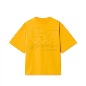 Camiseta transpirable hecha en Pakistán para hombre, camisetas Unisex estampadas holgadas de algodón 100% Premium cómodas - Product Image 1