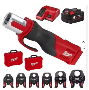 Listo para Enviar: Kit Completo de Herramientas de Presión Inalámbricas MILWAUKEE FORCELOGIC de 18V 5.0AH con Batería de Iones de Litio - Product Image 1