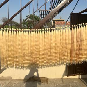 Virgen India HD encaje sin pegamento peluca 613 rubia cuerpo onda Jerry Curl suelto profundo Color Natural cabello humano - Product Image 4