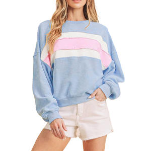 Jersey de algodón de manga larga personalizado al por mayor, Sudadera de cuello con capucha de buena calidad, patrón sólido, técnica de lavado ácido, bordado - Product Image 5