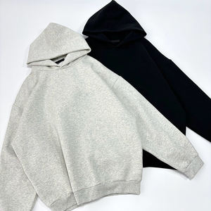 Sweat-shirt à capuche surdimensionné pour homme, couleur et logo personnalisés, couleur unie, 100% coton, automne, pour impression - Product Image 5