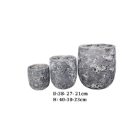 Offre Spéciale classique Atlantis bulle conception Pots de jardin grands jardinières rondes maison décor extérieur pépinière poterie décoration