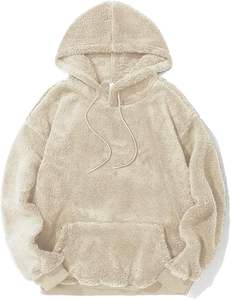 Veste en fausse fourrure unie pour hommes, vêtements d'extérieur à manches épaisses et longues, coupe ample, cool pour l'extérieur - Product Image 3