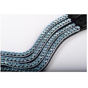 100% banda de cejas de caballo ecuestre de cuero genuino diseño personalizado con cristal Swarovski duradero Fabricante Mayorista - Product Image 4