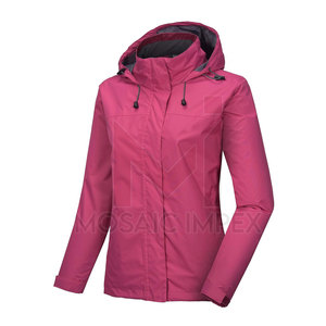 Top qualité vente chaude automne randonnée femmes dames pluie extérieur imperméable à glissière coupe-vent imperméable manteau Outwear veste - Product Image 1
