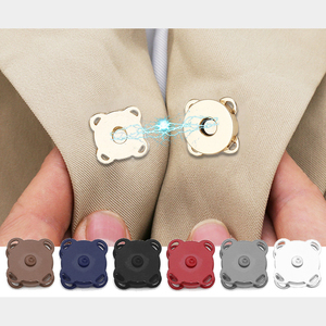 10Mm Mận Nút Từ Kim Loại Brass Tay Khâu Từ Nữ Nút Dệt Phụ Kiện Quần Áo Phụ Kiện - Product Image 1