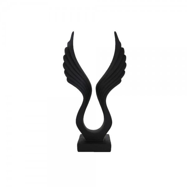 Metal Abstract Wings Sculpture Resin Figure