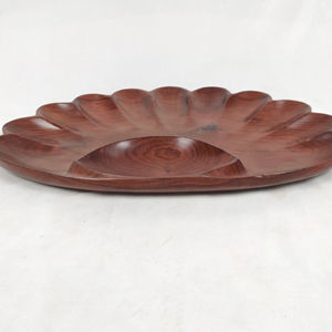 Bandeja de madera para servir café, comida, pasteles, caja de madera con asa para barbacoa, madera de nogal y roble - Product Image 1