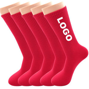 <b>Best</b> Selling Custom Made Crew Logo Design <b>Men's</b> Sports <b>Socks</b> Wool/Nylon Woven Breathable Eco-Friendly Quick Dry - Product Image 3