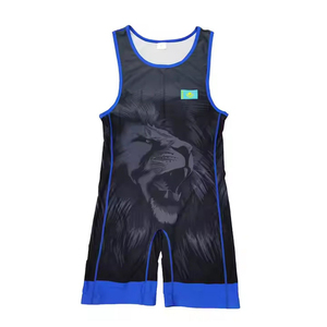 Customized Factory Wholesale <b>Weightlifting</b> Uniform High Quality Professional <b>Weightlifting</b> Uniforms Men's Wrestling <b>Singlets</b> - Product Image 1