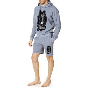 Vente en gros Ensemble 2 pièces de sweats à capuche et de shorts décontractés pour homme Ensemble de sweat-shirt Ensemble de sweats à manches longues pour homme avec logo personnalisé pour garçons - Product Image 3