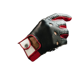 Gants de conduite personnalisés de haute qualité en cuir véritable en cuir de mouton écran tactile extérieur quatre saisons utilisation pour la conduite de voiture - Product Image 3