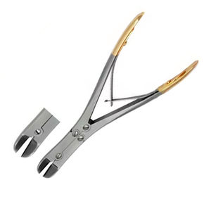 Fórceps de corte de hueso Ruskin de alto grado medio oro doble resorte Acero inoxidable Liston cortador de hueso alicates quirúrgicos manuales - Product Image 3