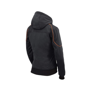 Vente en gros de sweats à capuche pour hommes en coton polaire CE pour moto protecteurs amovibles sweats à capuche en Kevlar polaire pour femmes avec protection - Product Image 5