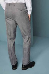 Pantalon de directeur d'entreprise moderne Slim-Fit de style bureau Méthode de tissage non tissé en toile légère - Product Image 3