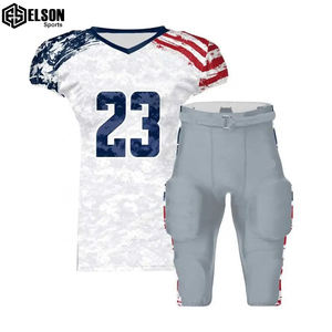 Uniforme de football américain à quantité minimale de commande bas avec logo brodé personnalisé et impression par sublimation uniforme de football américain de style unique en vogue - Product Image 6
