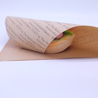 Papier sulfurisé vierge recyclé imprimé sur mesure avec logo pour pain, pizza, snacks, gâteaux et biscuits - Rouleau d'emballage alimentaire réutilisable