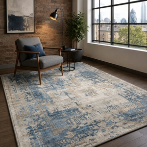 Tapis lavable traditionnel RW7007 Regency Pewter de Rug Weavers, chenille lavable, 10 tailles, vente en gros et dropshipping - Product Image 6