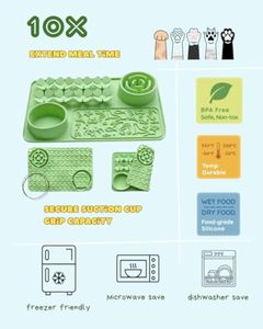 Bulk Silicone <b>Cat</b> Licking <b>Mat</b> BPA Free Pet Feeding Pad Slow Feeder Non Slip Easy Clean Dishwasher Safe - Product Image 3