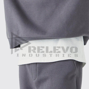 Conjunto Deportivo de Alta Calidad para Hombre, Sudadera con Capucha de Algodón y Pantalones Jogger con Hombros Caídos, Venta al Por Mayor - Product Image 3