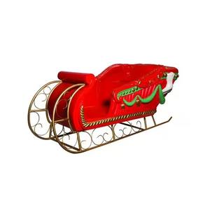 Elegante trineo de Navidad de Metal, decoración de mesa, exhibición festiva de vacaciones, centro de mesa de invierno de estilo Vintage rústico - Product Image 1