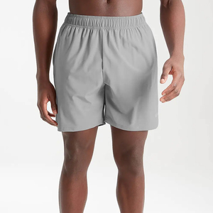 Pantalones cortos de gimnasio de algodón pesado de alta calidad, pantalones cortos de entrenamiento para correr informales, pantalones cortos estampados de lona ligeros al por mayor sólidos - Product Image 1