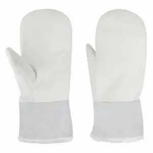 Nieuw Ontwerp Koeienhuid Graan Lederen Wanten Handschoenen Zware Persoonlijke Beschermende Slijtvaste Brandwerende Oven Bakkershandschoenen