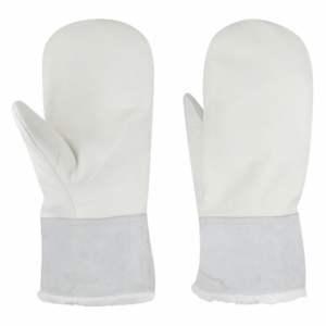 Nouveau design de mitaines de four en cuir de grain de vachette résistantes à l'abrasion et au feu pour l'équipement de protection individuelle pour la boulangerie - Product Image 1