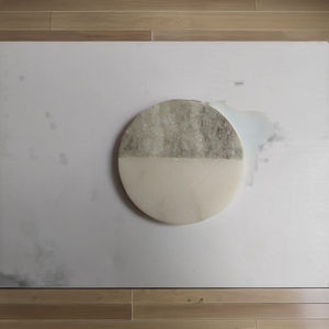 Sous-verres en marbre gris personnalisés en gros, sous-verres en bois et en pierre, tapis et coussinets personnalisables, ronds, 4 pouces de diamètre, design de luxe pour cadeau - Product Image 4