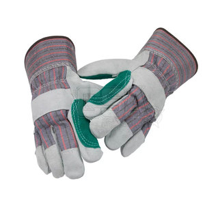 Gants de mécanicien en cuir de couleur unie légère à vendre Gants de mécanicien de vêtements de travail de conception personnalisée - Product Image 2