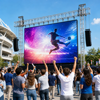Layar LED Outdoor Sewa P2.604 P2.976 P3.91 500x500mm IP65 7680Hz Layar Perawatan Depan Belakang untuk Pertunjukan Panggung Besar