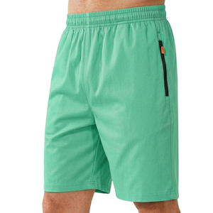 กางเกงขาสั้นผู้ชายผ้าทอเนื้อนุ่ม ระบายอากาศได้ดี เหมาะสำหรับออกกำลังกาย ฟิตเนส วิ่ง หรือใส่ลำลอง มีโลโก้ด้านหน้า เอวยางยืด แห้งเร็ว ผลิตจากผ้าขนสัตว์ - Product Image 2