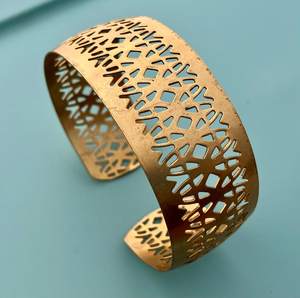 Brazalete de latón Pulsera Joyería hecha a mano TraditionalEthnic Exclusivo Joyería de moda Hermoso regalo para mujeres - Product Image 3