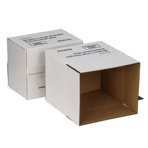 Kotak karton pengiriman kosong tugas berat penyimpanan kustom 3 lapisan 5 kotak karton bergelombang kotak karton pengiriman