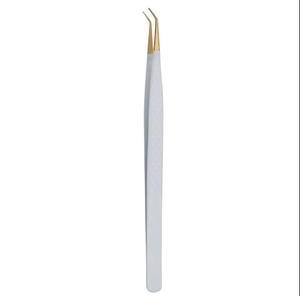 Precio barato, pinzas para cejas con punta inclinada recta ligera, instrumentos de herramientas de belleza de acero inoxidable - Product Image 4