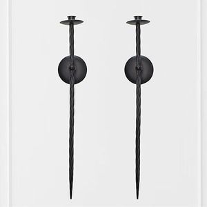 ron <b>Wall</b> Mounted <b>Candle</b> <b>Holder</b> Attractive Design Black Color <b>Candle</b> <b>Holder</b> For Home Lighting Decoration Accessories - Product Image 5