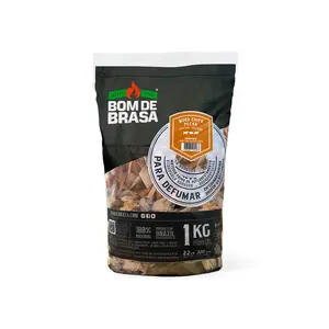 Pecan Tree Natural Wood Chips 1 Kg Bag - 100% Natural Friendly Wood Chips For Smoking Meats And Barbecue