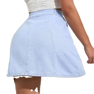 Jupes, palette de couleurs claires, détail de l'ourlet moderne, tissu respirant, silhouette confortable, pièce essentielle polyvalente pour la garde-robe - Product Image 5