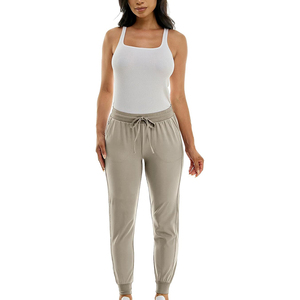 Pantalones de pierna ancha para mujer de invierno con múltiples bolsillos con cordón ajustable 100% algodón polar secado rápido transpirable calle - Product Image 5